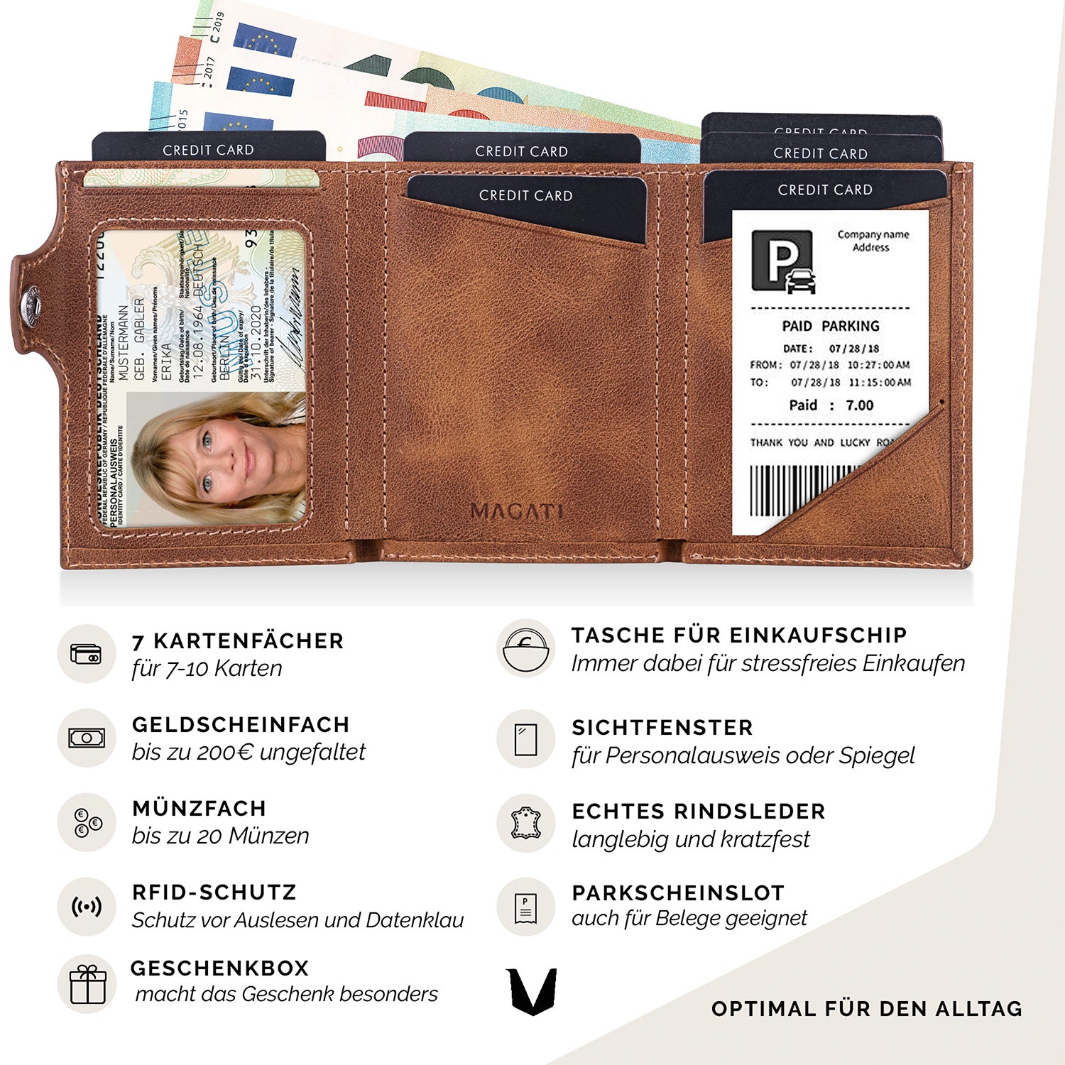 Trifold Wallet il Santo - MAGATI