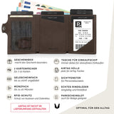 Slim Wallet il Santo mit AirTag Hülle - MAGATI
