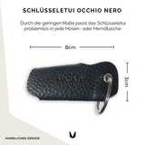 Schlüsseletui Occhio Nero aus Leder